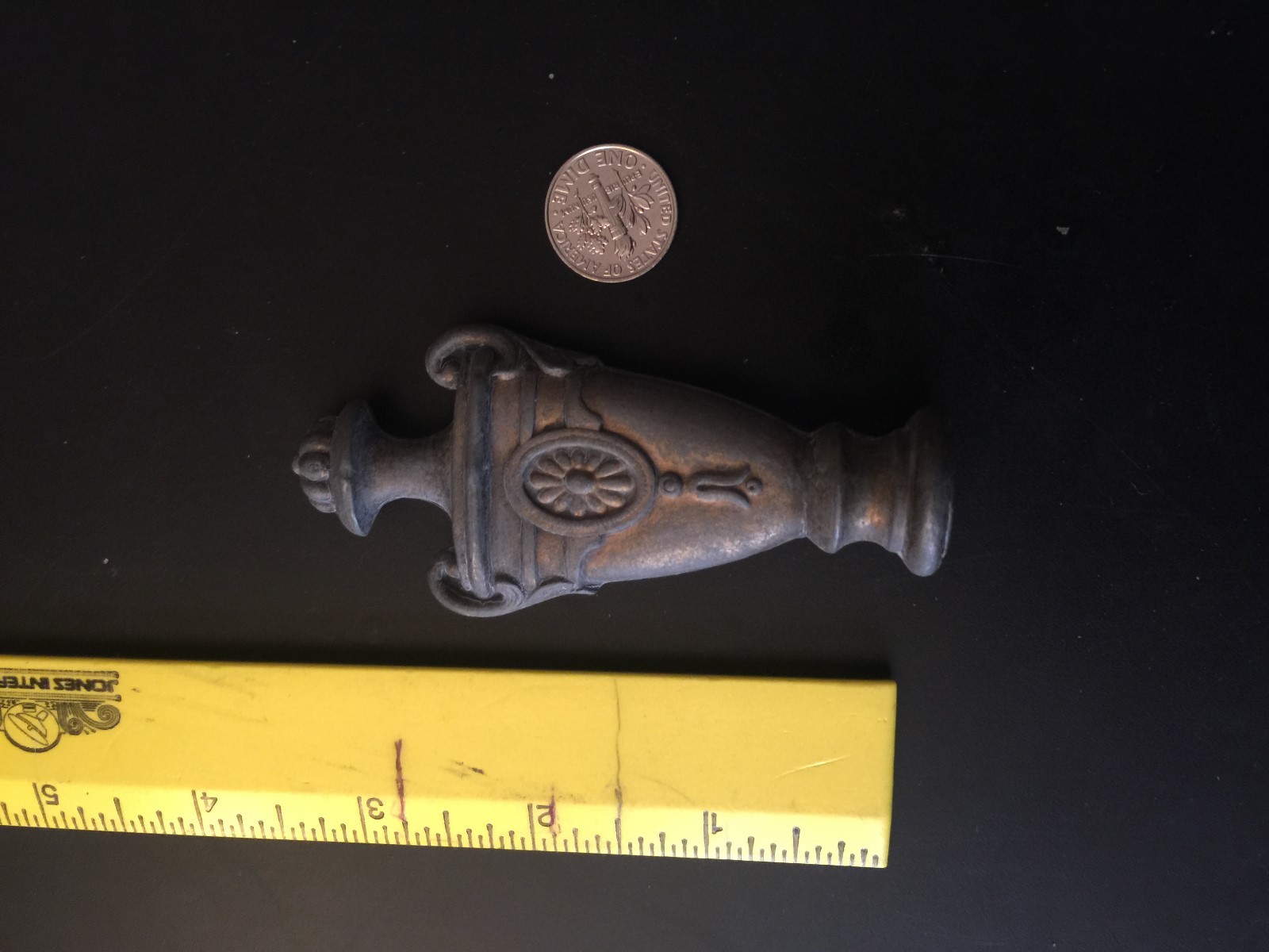 Antique Brass/Bronze Art Nouveau Grecian Urn Floor Table Lamp Light Finial 3.5”