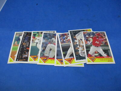 2015 TOPPS HERITAGE NOW & THEN PARTIAL COMPLETE INSERT SET (8 OF 15)