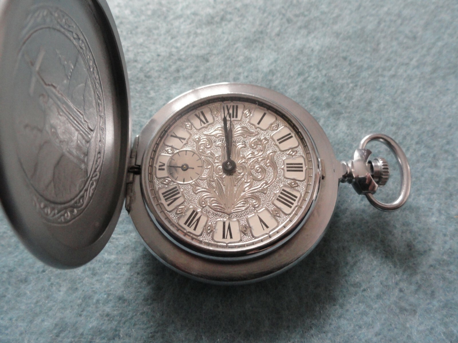 Vintage Russian Mechanical Wind Up Pocket Watch