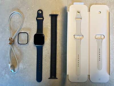 Apple Watch Series 10 GPS+Cellular, 46mm, aluminium silver, Sports Band Denim