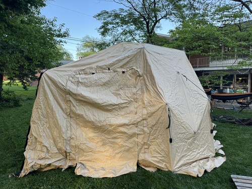 希少 Y.T vintage US tent cap 現INDEPICT DRASH MXA2020T End Cap, MX, Tan, NSN 8340-01-589-9518, - NEW