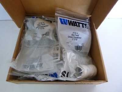 Watts 3515B-18 Sea Tech Quick-Connect Union Connector 1  CTS Box of 10