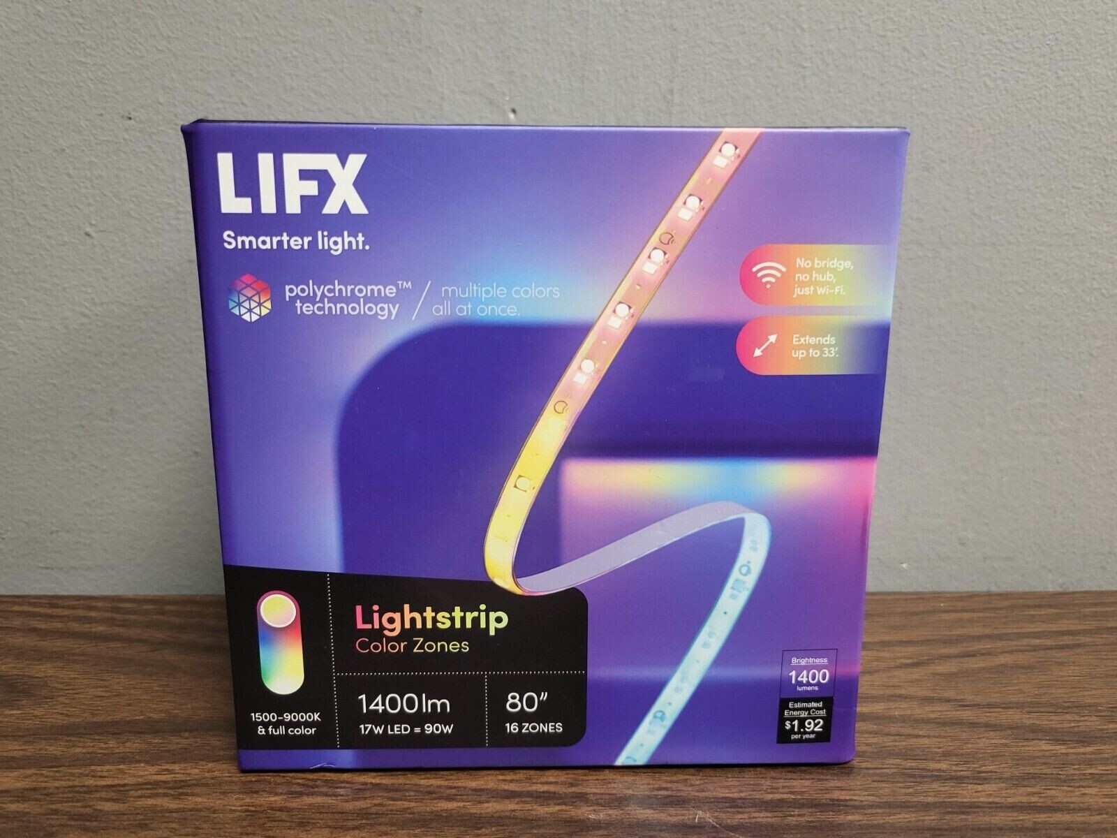 LIFX Lightstrip Color Zones 1400LM 80ft Lighting Kit LZ3SK2MUS NEW