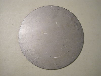 1/8" Steel Plate, Disc Shaped, 4" Diameter, .125 A36 Steel, Round, Circle