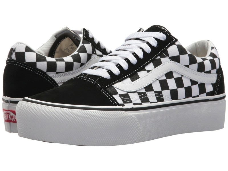 checkerboard canvas shoes