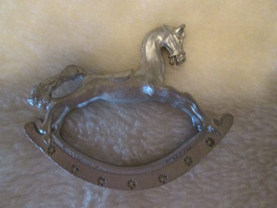 Set of 10 Pewter Rocking Horses, 5 Spoontique & 5 No Brand