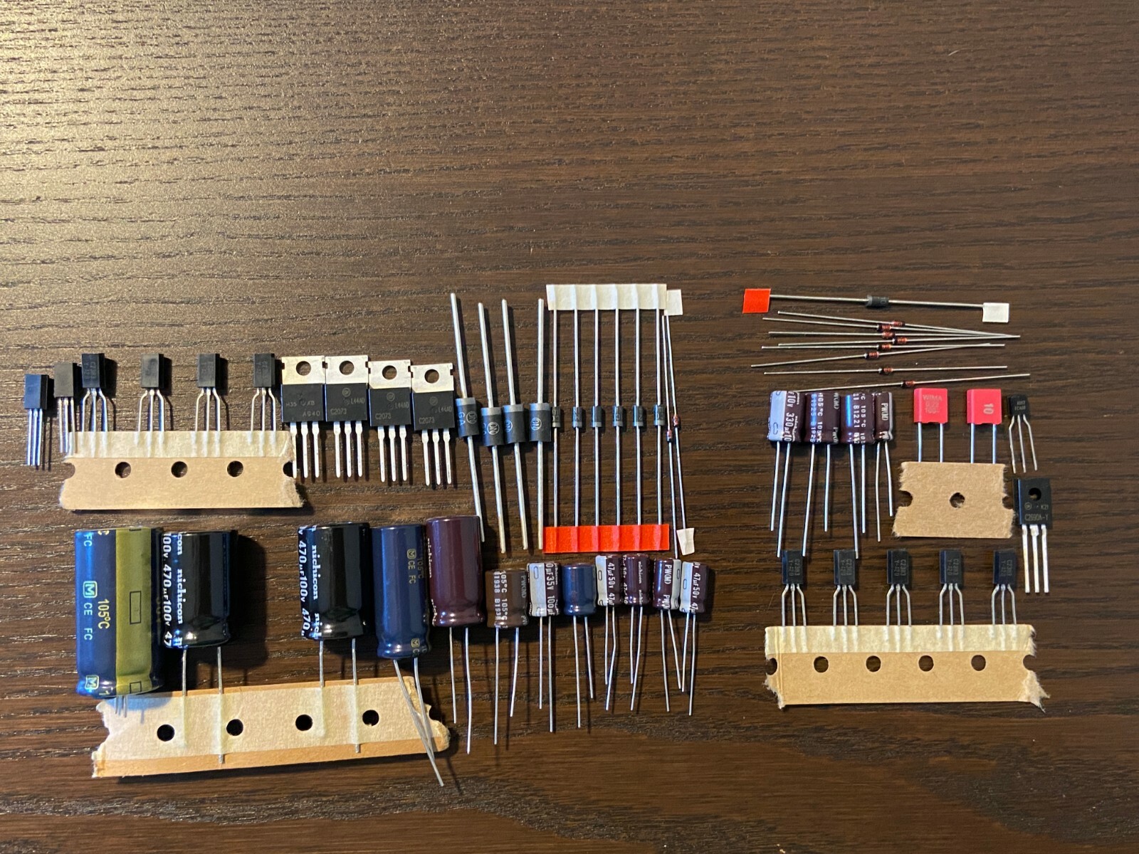 Pioneer SX-850 Power Supply & Protection Recap Kit Capacitor