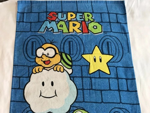 Super Mario World Brothers Beach Bath Towel Luigi Nintendo Kids Game Classic N64