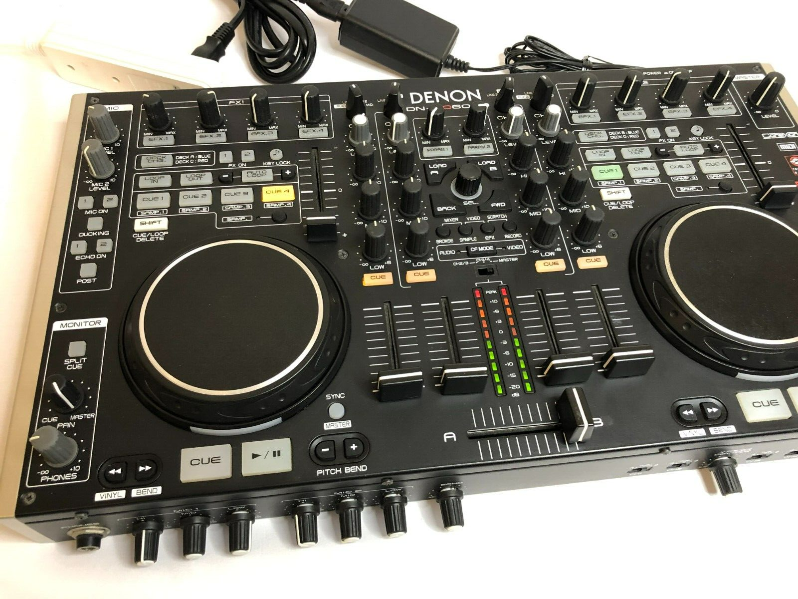 DENON DN-MC6000 4ch DJ Controller Mixer Traktor Virtual 4 DENON DN-MC6000 4ch DJ Controller Mixer Traktor Virtual 4