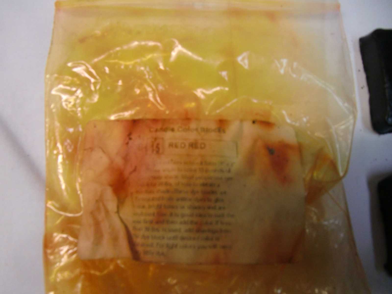 12 RED CANDLE DYE COLOR BLOCKS #2