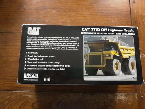NORSCOT #55157 CATERPILLAR 777D OFF HIGHWAY TRUCK NIB 1/50 SCALE CHROME EDITION