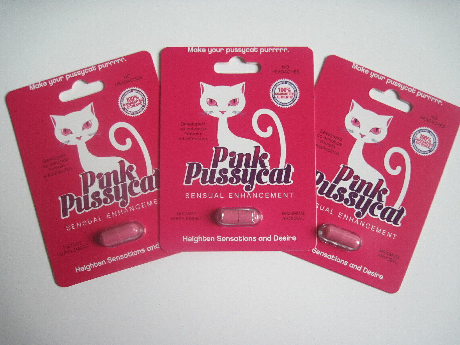 Pinkk Pussycat (3 Pack) .