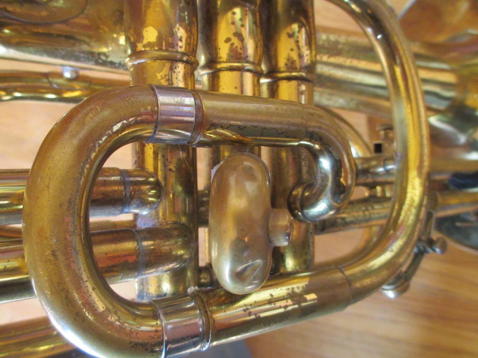 F E Olds Brass Mellophone and Case Key of F