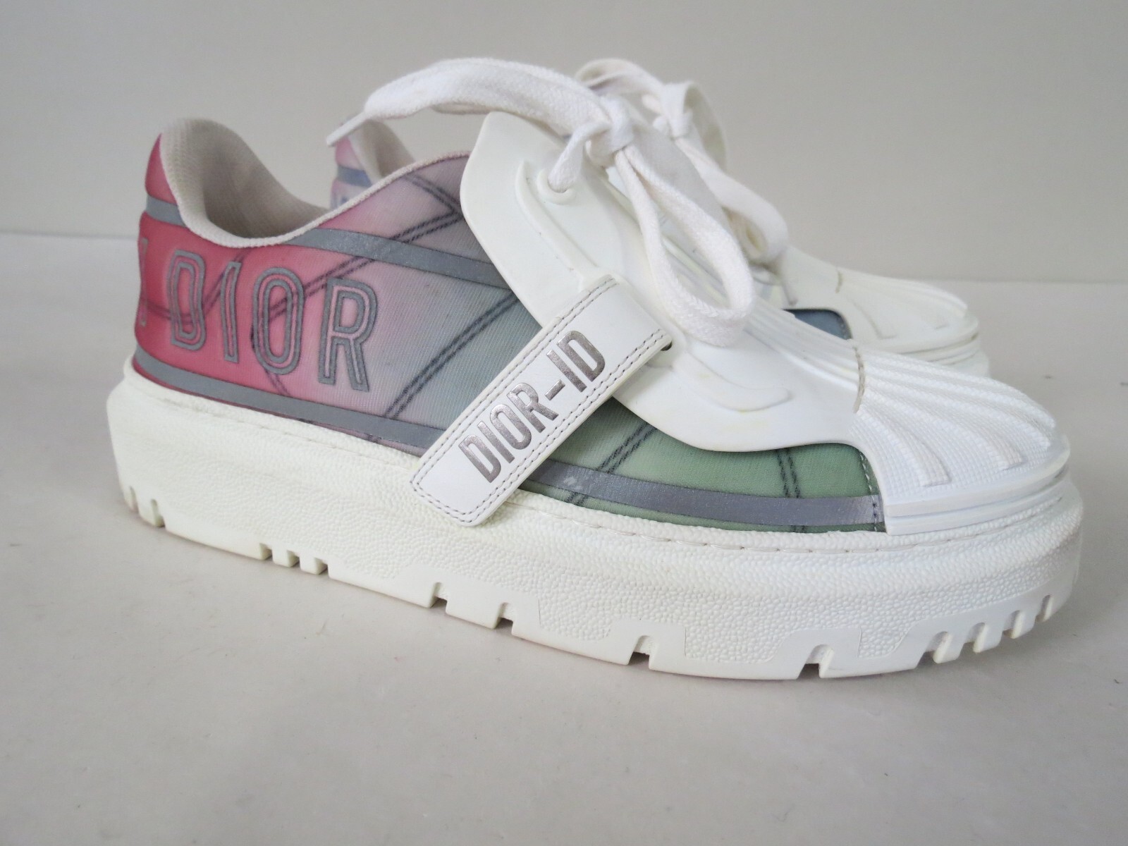 Christian Dior Multicolor Canvas and Rubber Dior ID Sneakers Christian Dior Multicolor Canvas and Rubber Dior ID Sneakers