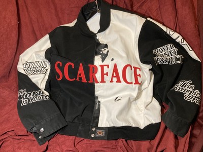 Al Pacino Scarface Embroidered Cotton Snap Jacket Mens 5XL By JH