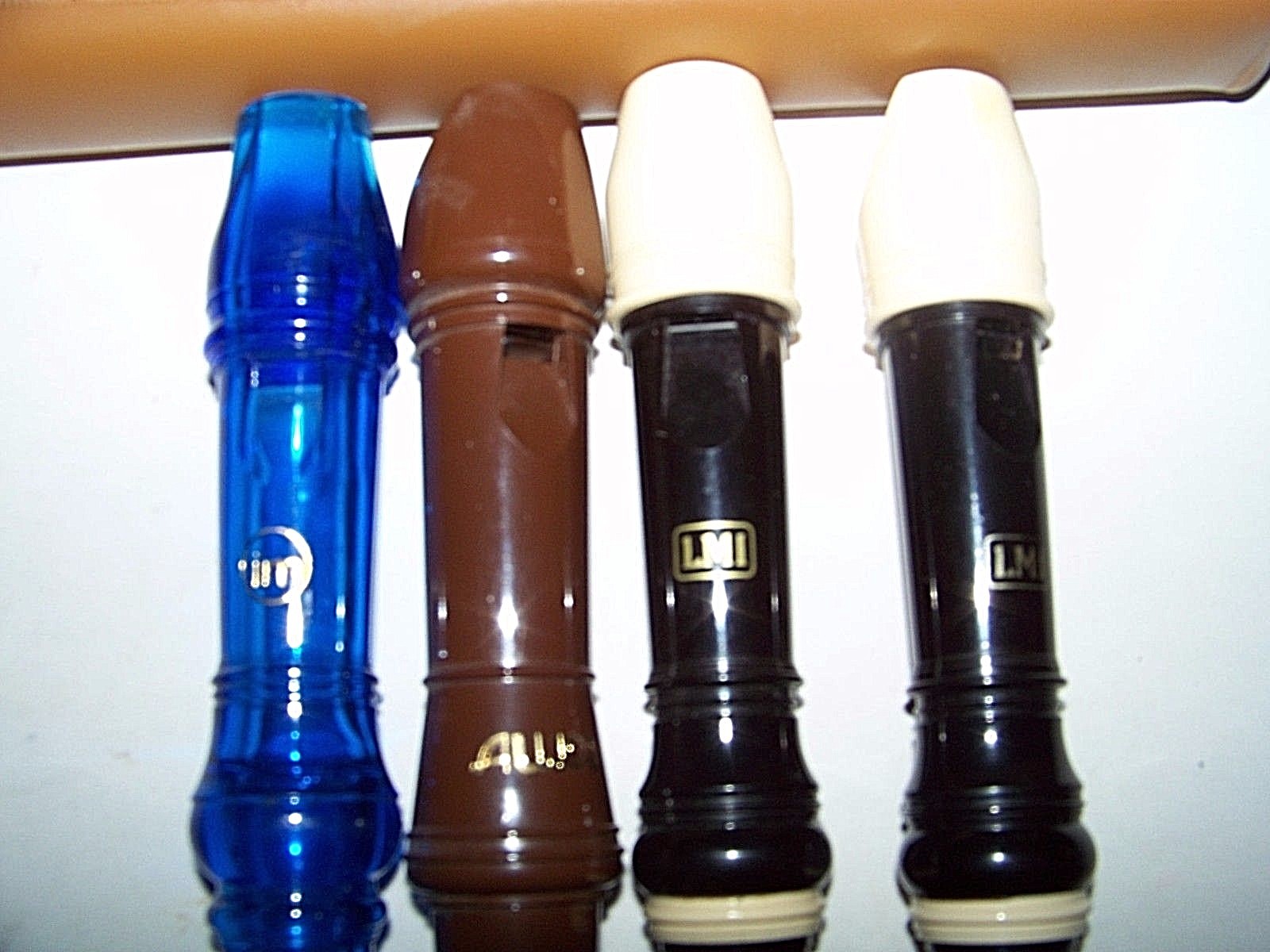 Lot of 4  RECORDERS AULOS IM LMI LM 2 Cases  Cleaning tool 2 instruction books