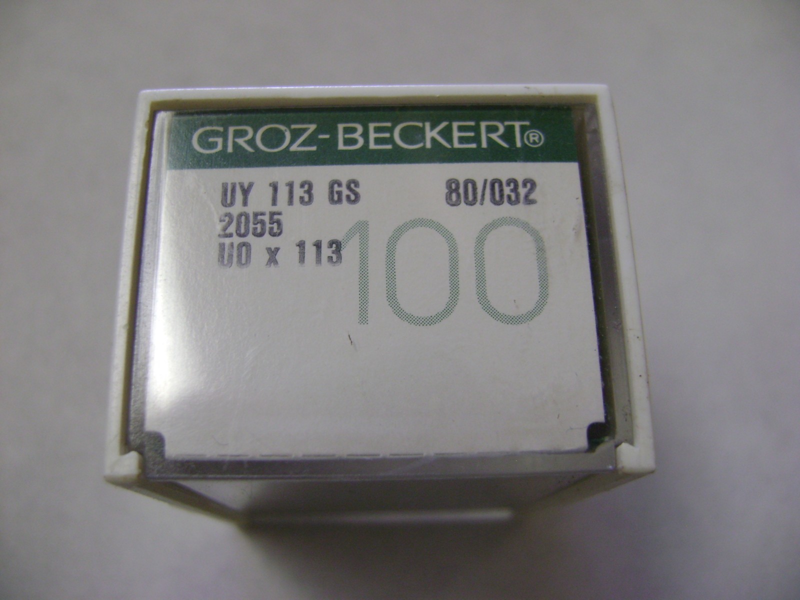 50 SIZE 80/032/12 GROZ-BECKERT UY113 GS 2055 UOX113 SEWING