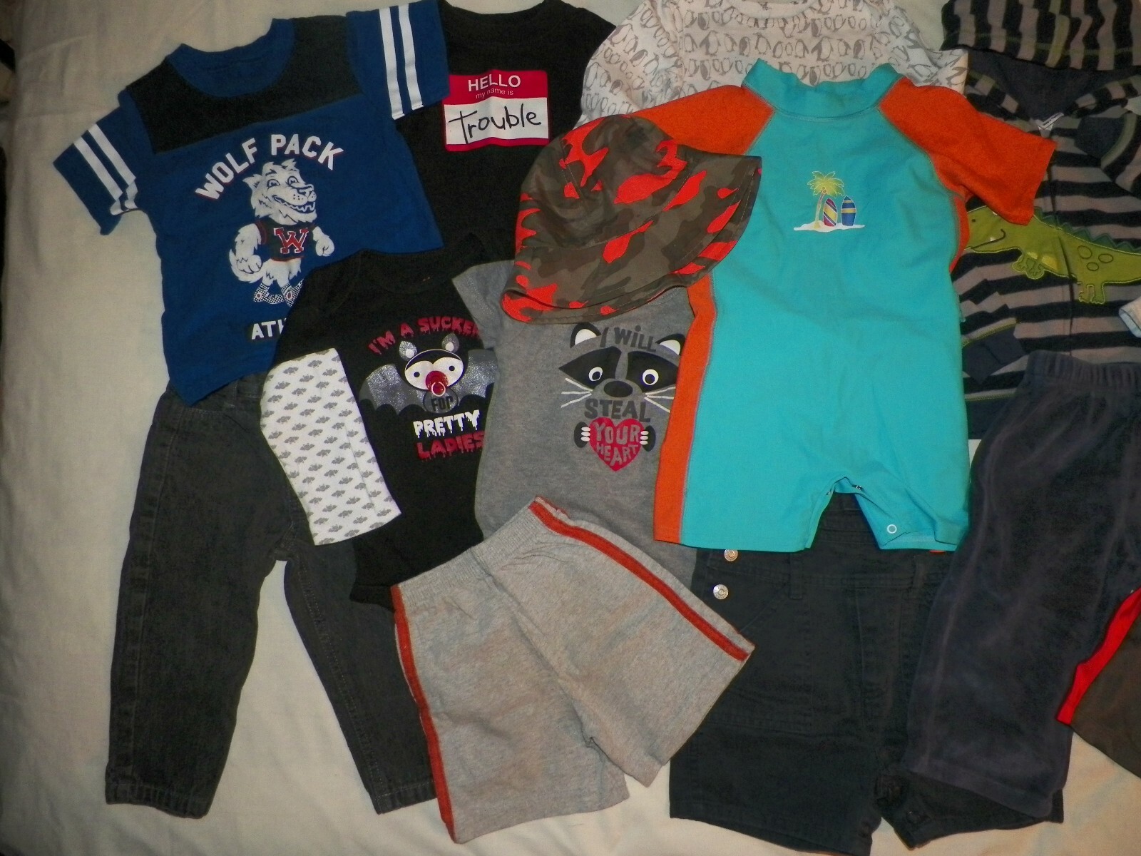 15 Piece Lot Baby Boy Clothes 18 Month Spring Summer Nike Nautica Old Navy +