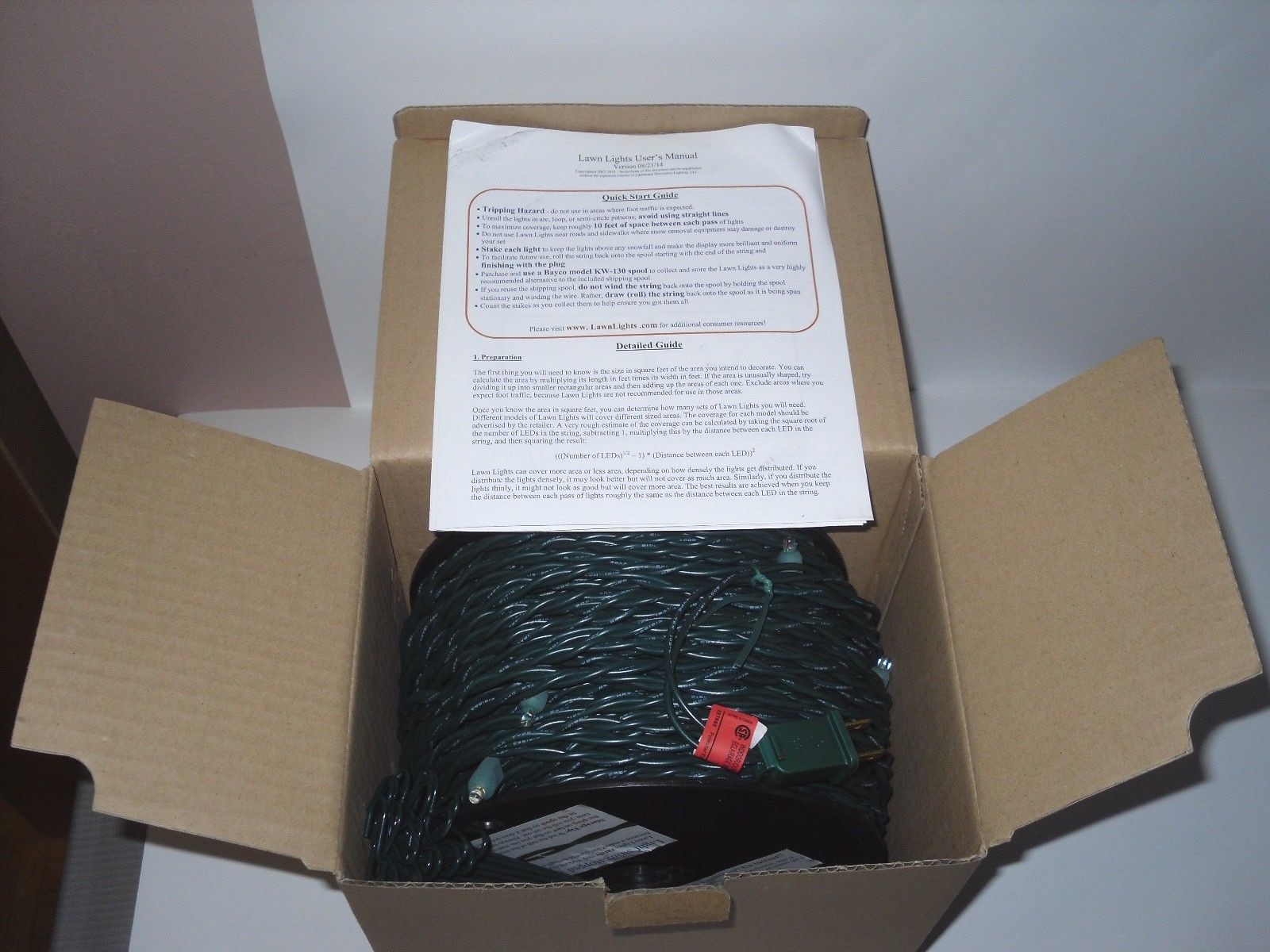 LED Outdoor Lawn Lights Illuminated