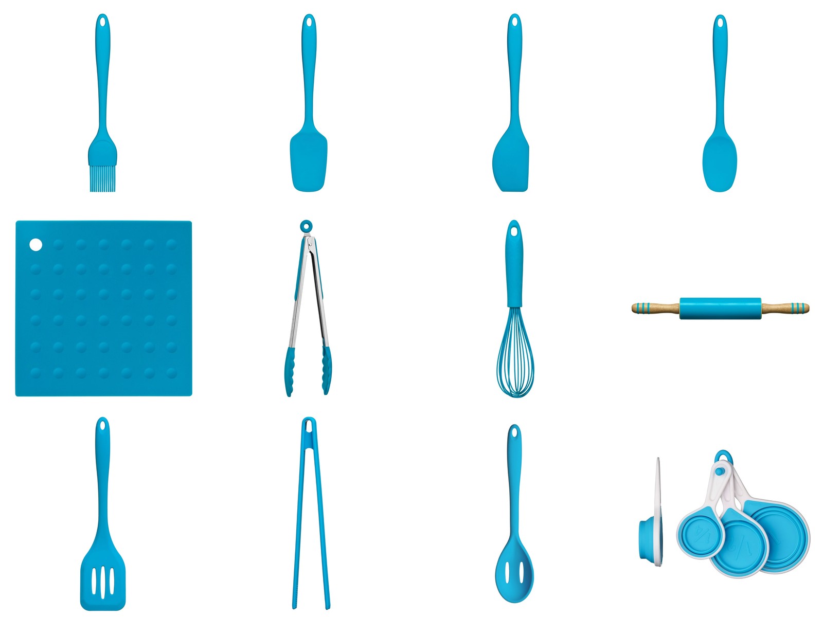 Zing Blue Silicone Kitchen Cooking Accessories Complete Range Nonstick New eBay