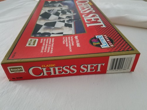 Classic Chess Game Set 1991 Factory Seal ROSE ART BRAND  02386 NIP