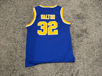 NWOT Bill Walton UCLA Jersey Blue/Yellow Large !! .