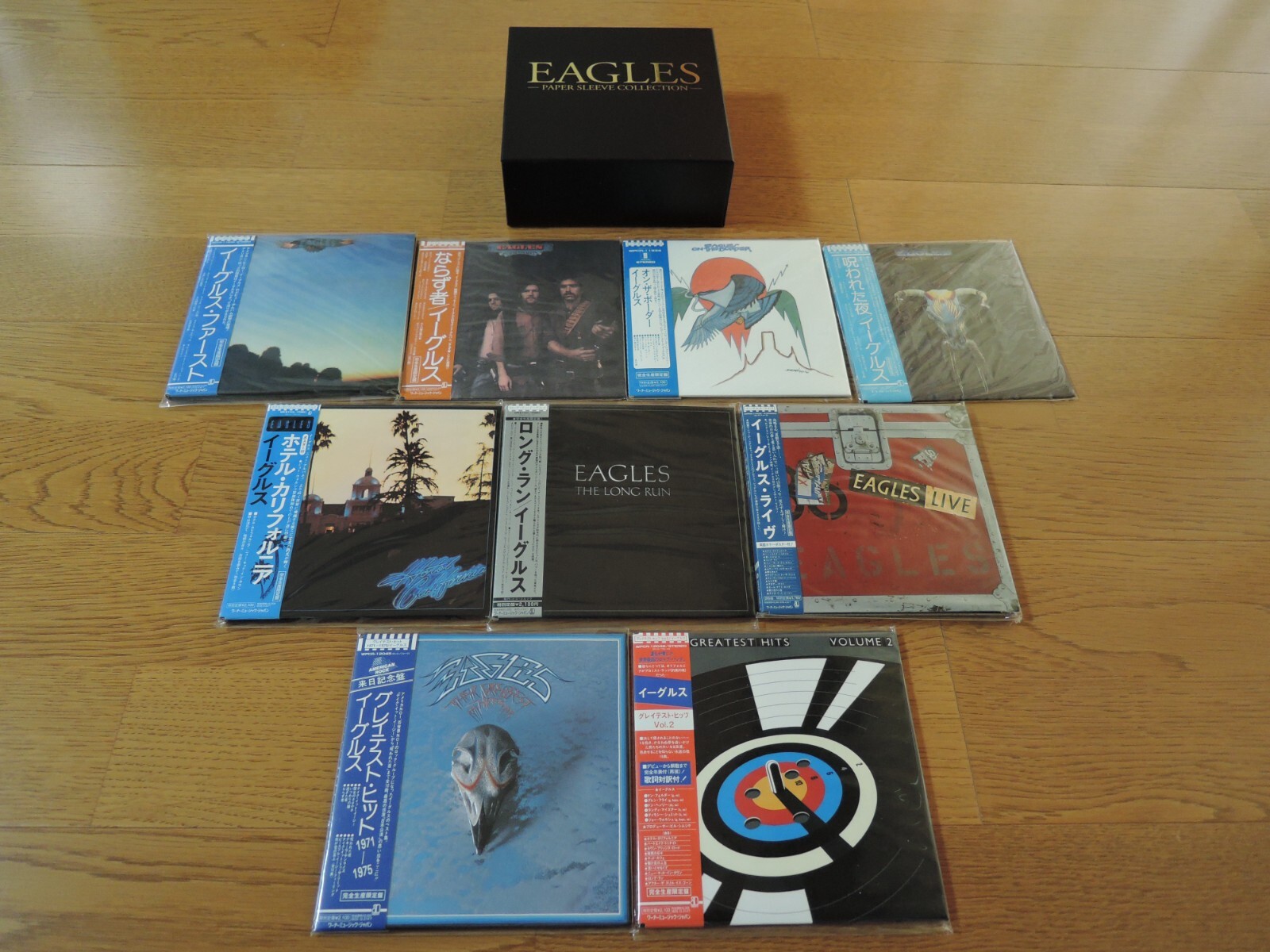 EAGLES ALBUM CD BOX 紙ジャケ Near Mint] Eagles CD Box Set 9 Discs Paper Jacket From Japan