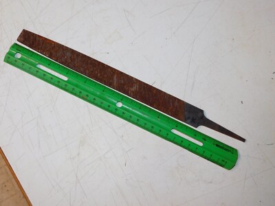 NOS -  Nicholson Flat Mill Smooth File 10'' USA Double Sided Flat #4