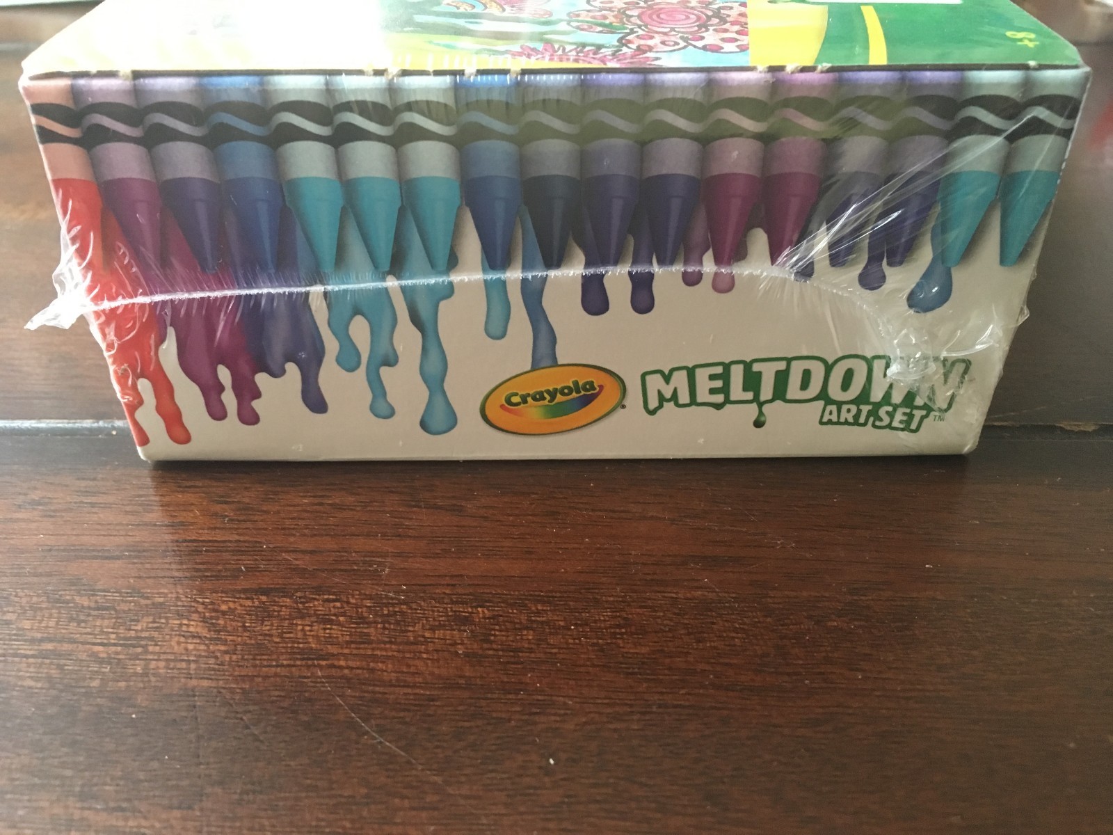 New Sealed Crayola Meltdown Art Set 3 Melted Crayon Canvas Projects Unique Kids