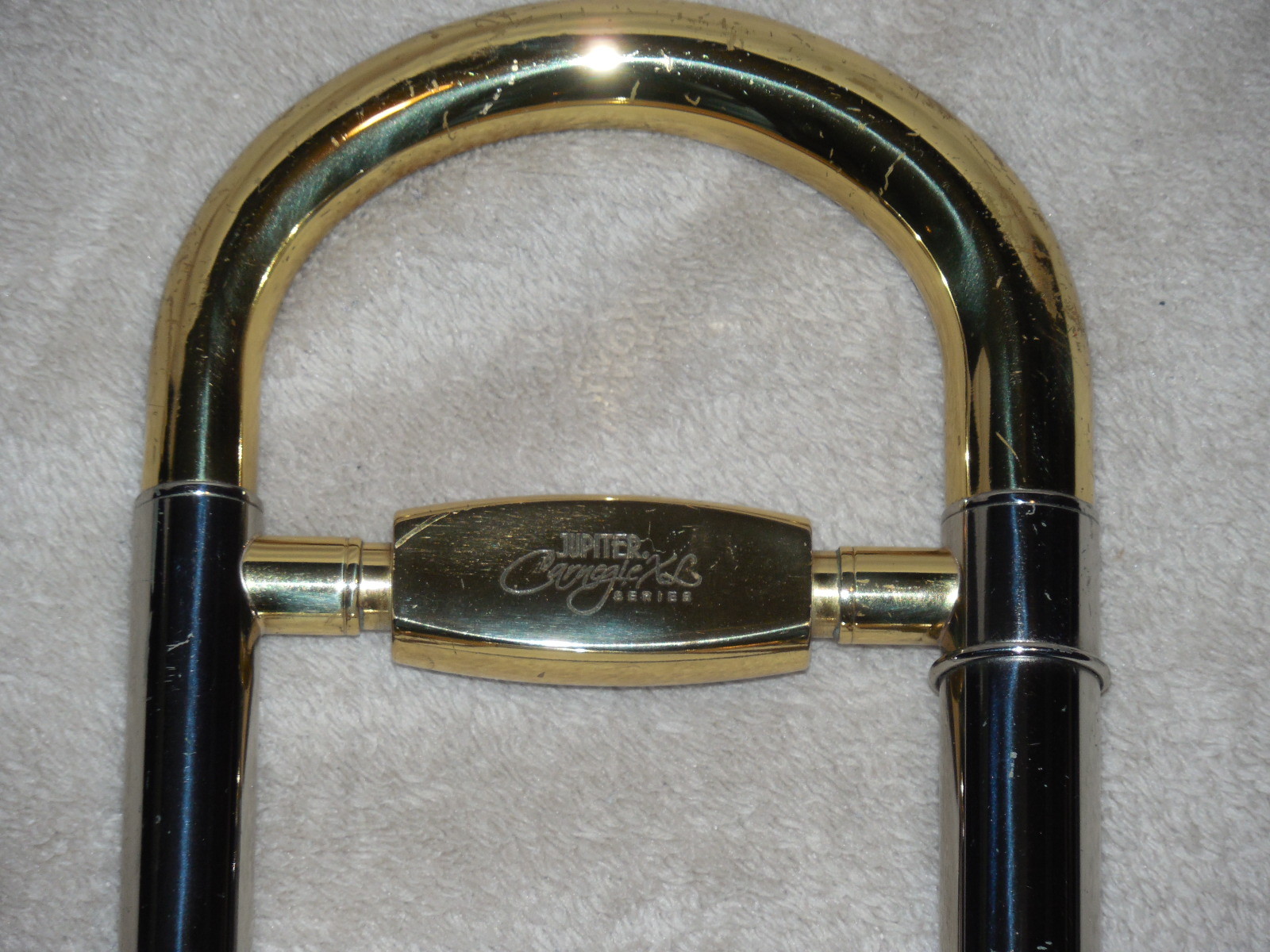 Jupiter Carnegie XL Trombone, Yamaha MP, Slide Works Great, 1 Stuck Slide Tube