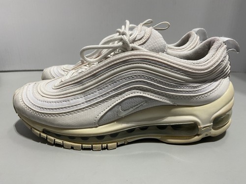Big Kid's Nike Air Max 97 White/White-Metallic Silver