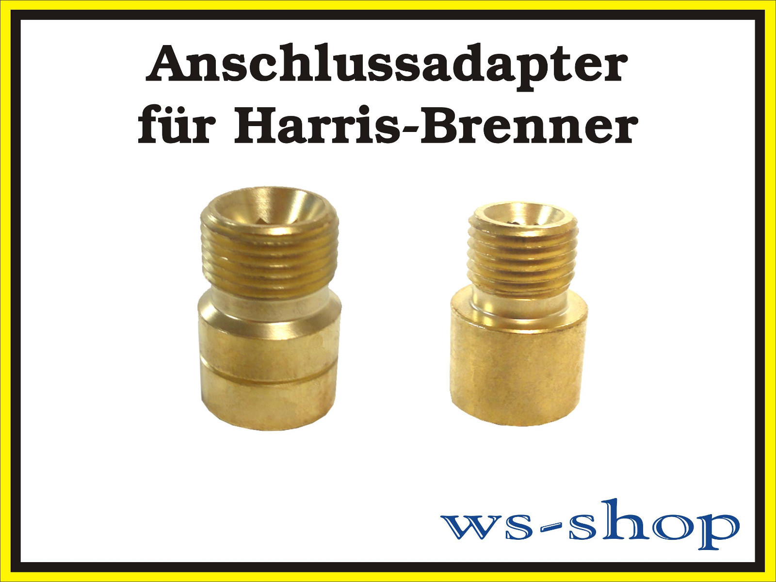 Anschlussadapter Brenngas Sauerstoff O2 für Schrottbrenner von HARRIS 14 38