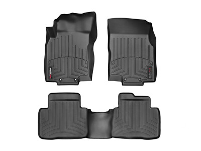 WeatherTech Custom FloorLiners for 2014-2020 Nissan Rogue - 1st & 2nd Row, Black