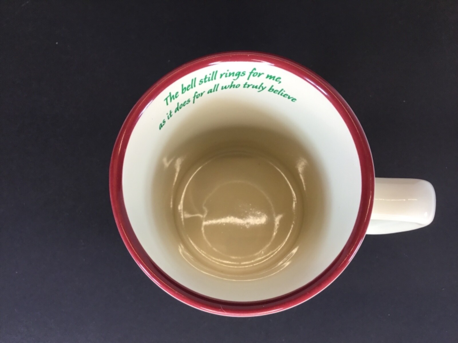 Polar Express “Believe” Vibrant Colors Coffee Hot Chocolate Mug Excellent Shape