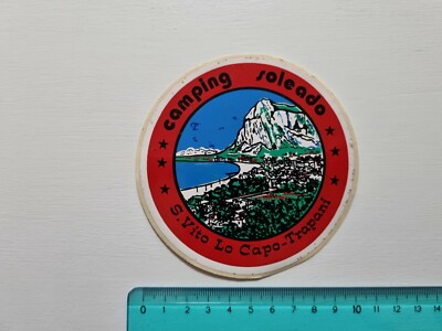 Autocollant Camping Soleado Saint Vito Le Vetement Autocolant Vintage 80s