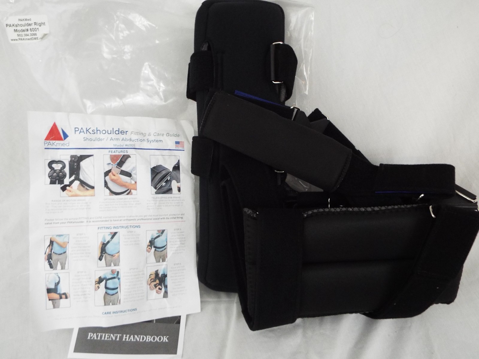 Abduction Adjustable Right Shoulder Orthosis  Brace Support Shoulder Fixation