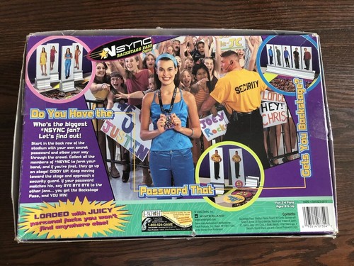 NSYNC Backstage Pass Board Game 2000 Timberlake 90s Boy Band