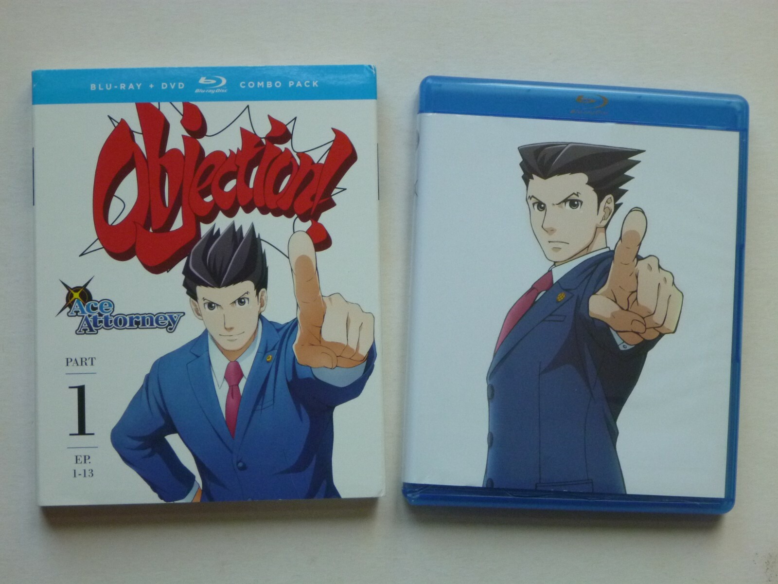 Ace Attorney 4-Blu-ray/DVD Combo Anime Series Part One Eps 1