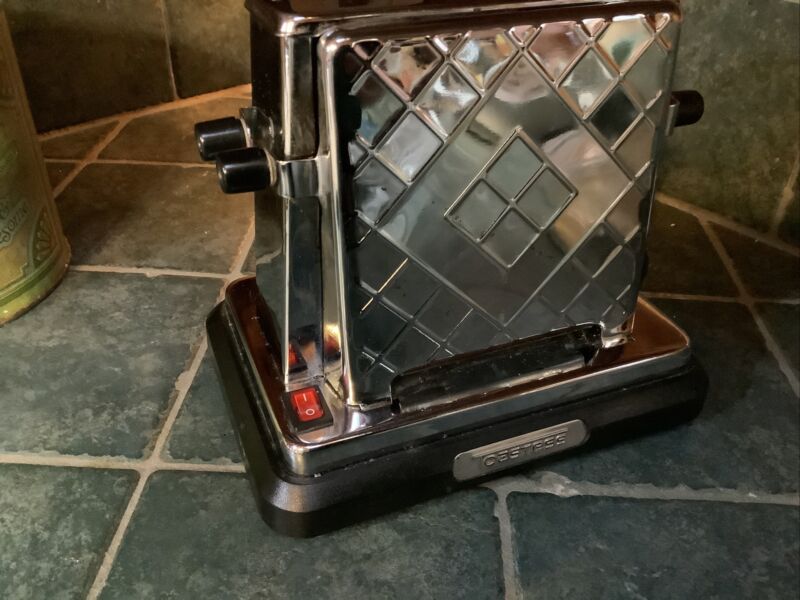 Vintage Toaster Toastess Internal  2 -Slice Art Deco Chrome Works