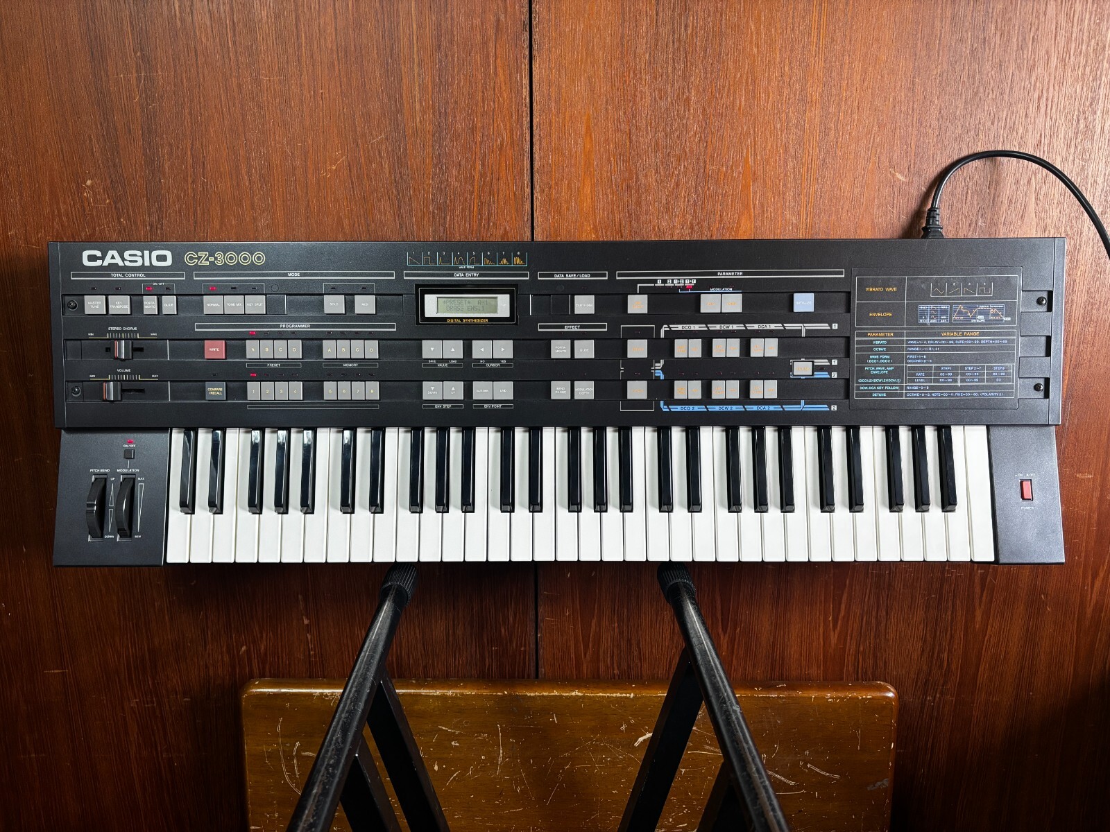 CASIO CZ3000 ヴィンテージシンセ 名機！ だけど難アリ。 CASIO CZ3000