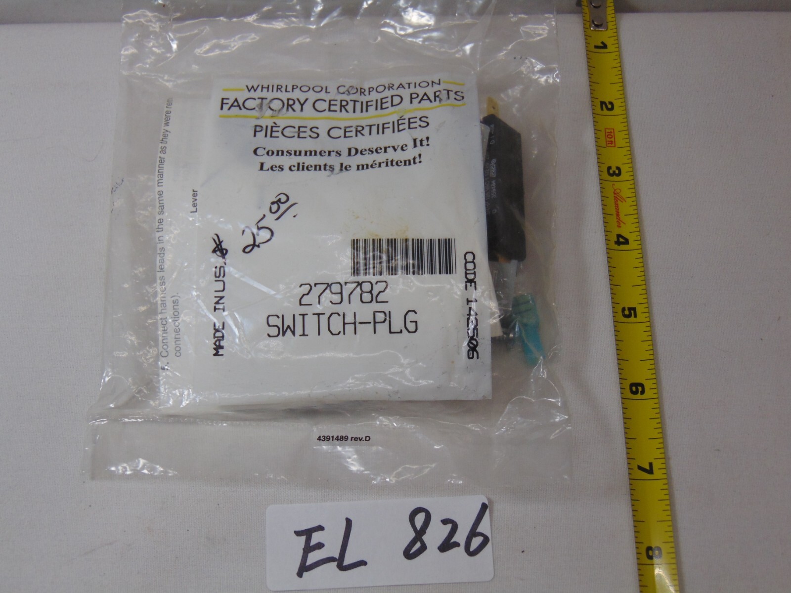 GENUINE Whirlpool 279782 Dryer Switch Kit NEW OEM Genuine | eBay