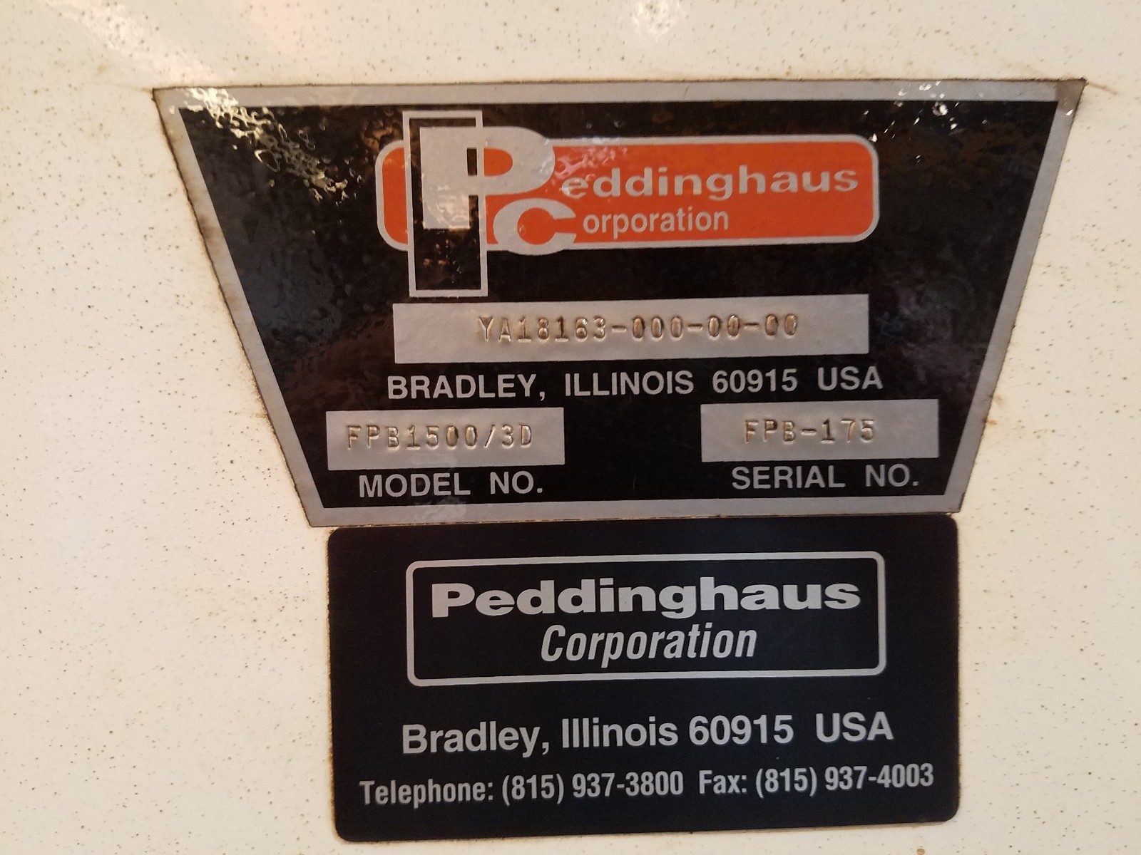 PEDDINGHAUS FPB-1500/3D - USED CNC PLATE PROCESSING CENTER MODEL