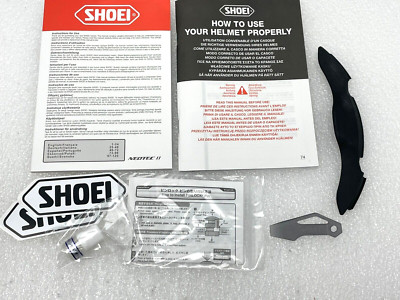 SHOEI NEOTEC 2 II HELMET ACESSORIES BOOKLET PINLOCK PINS SILICONE STICKER
