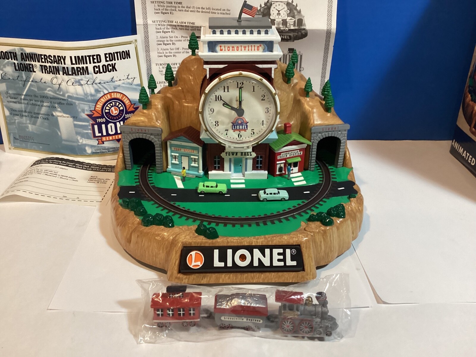 『レア』LIONEL TRAINS 100th ALARM CLOCK Lionel Trains 100th Anniversary Animated Talking Alarm Clock