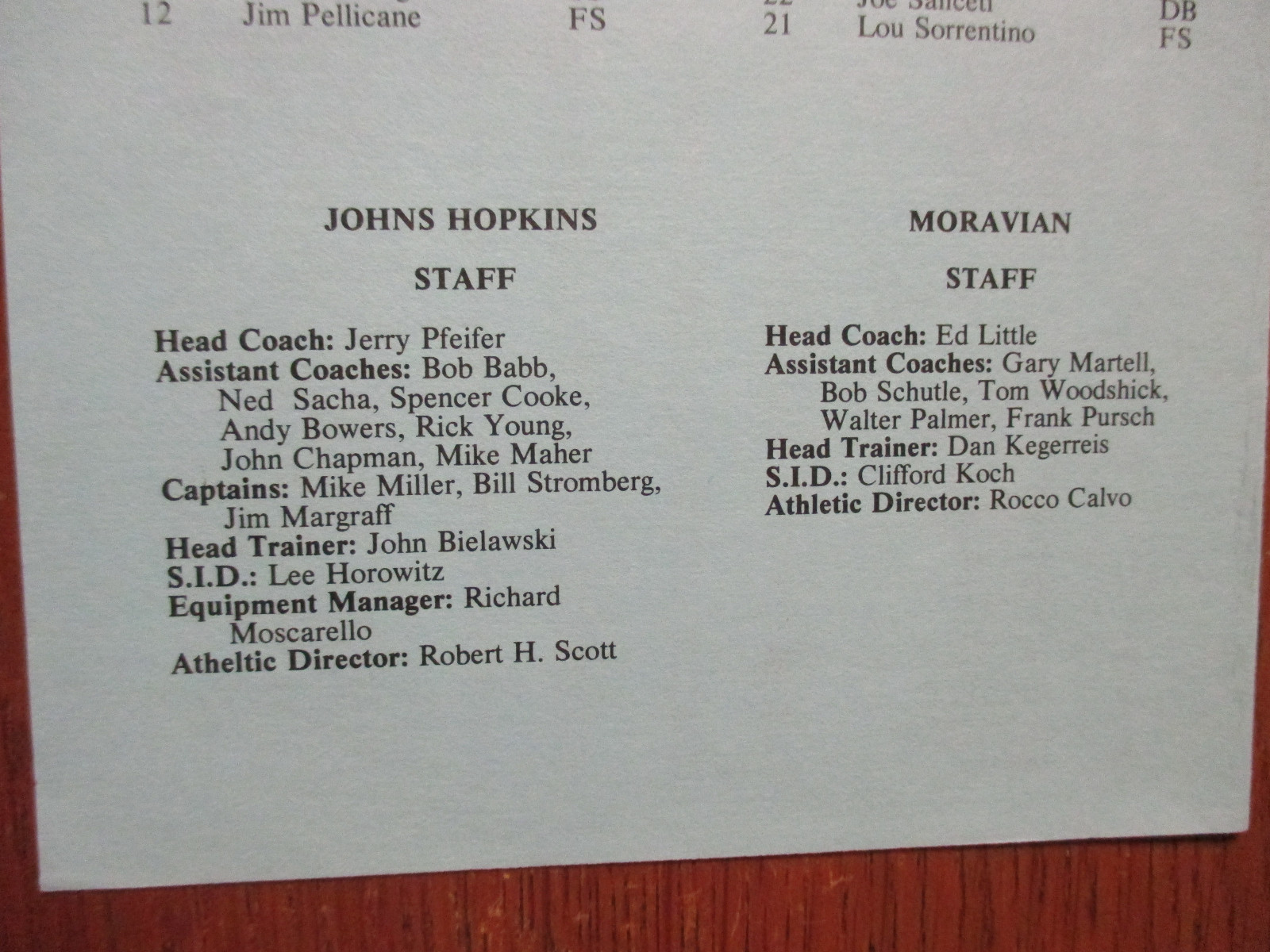 1981  Johns  Hopkins  Football  Game  Program + 5 Newsletters (w/JERRY  PFEIFER)