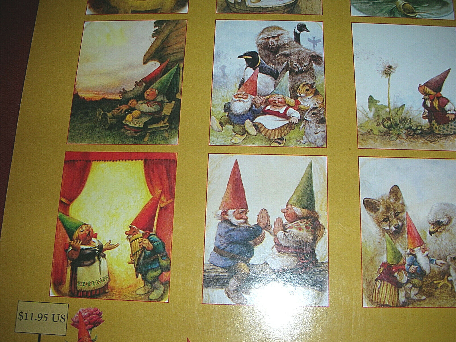 1998 Rien Poortvliet Calendar from 1998 ~ No Writing in It ~ Framable Pages