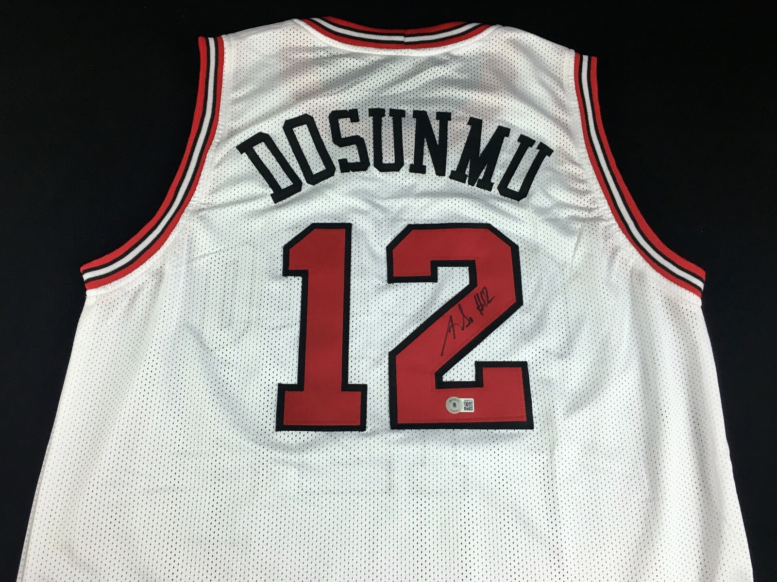 特価ブランド Ayo Dosunmu Beckett Jersey Basketball White Autograph Signed ウェア