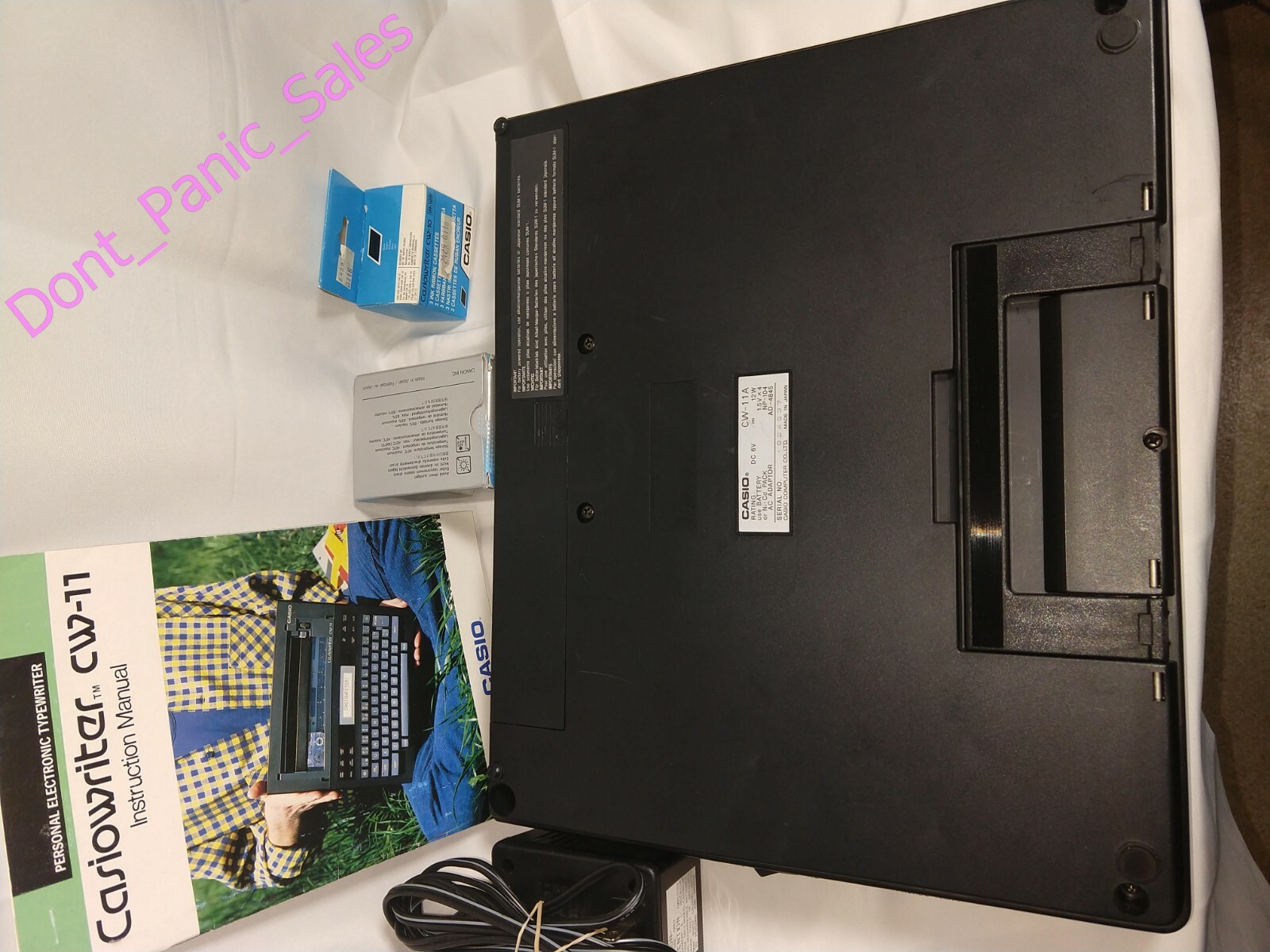 CASIO CASIOWRITER PERSONAL ELECTRIC TYPEWRITER MODEL CW-11 - includes 6 ribbons