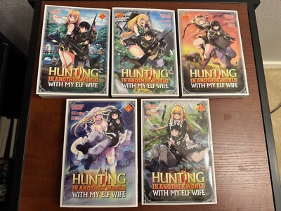 Hunting In Another World With My Elf Wife Volumes 1-5 Manga Lot English