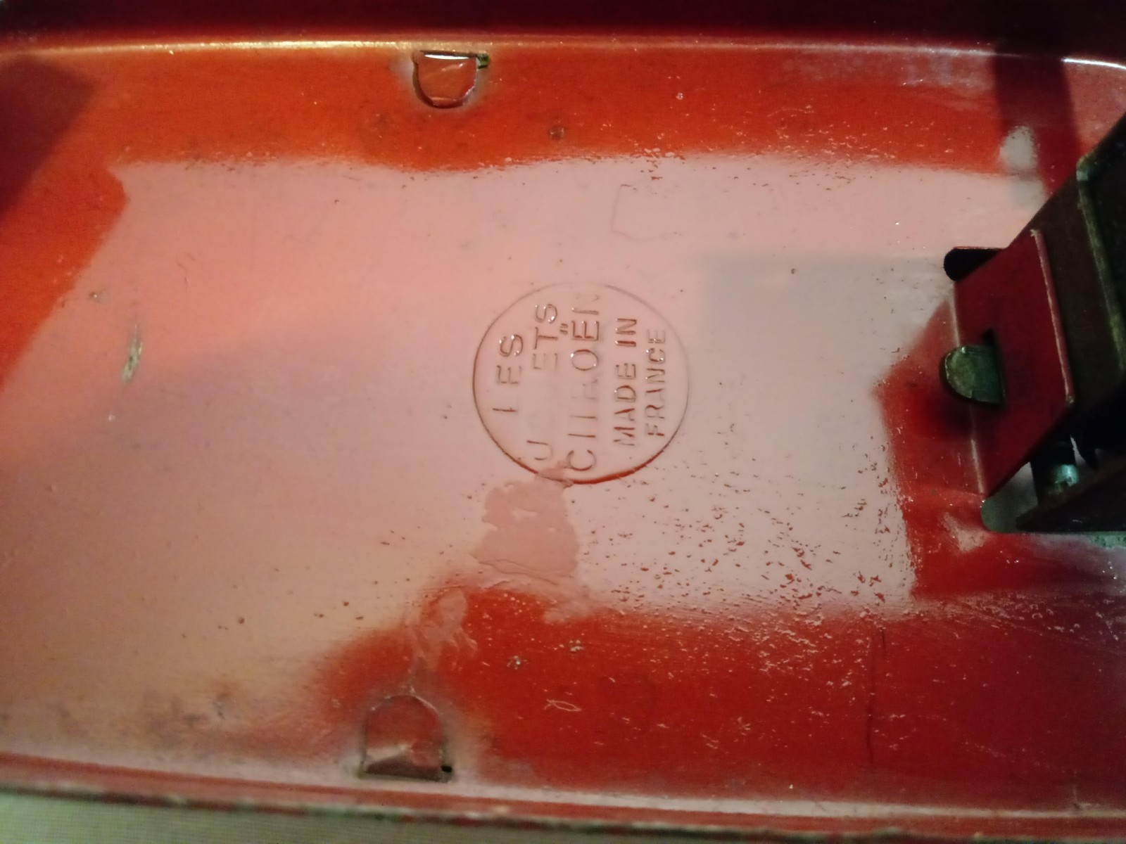 1935 JOUETS Citroen ROSALIE wind-up FRENCH BOAT TAIL race car VERY RARE w/LIGHT